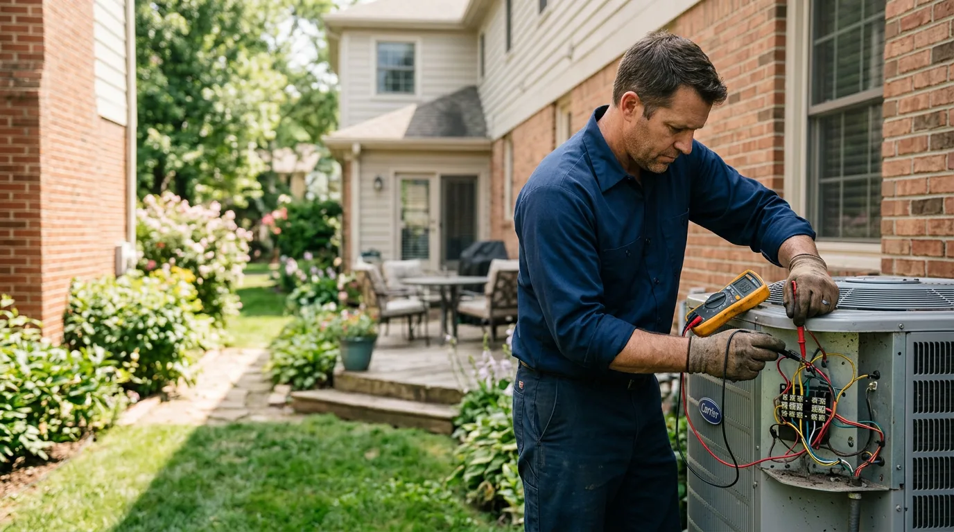 HVAC technician working near Charlestown, MD